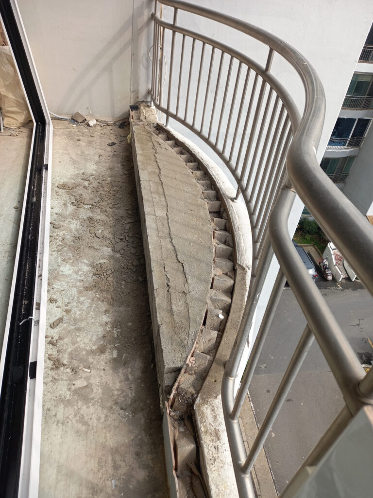 라운드를 일자로 변경